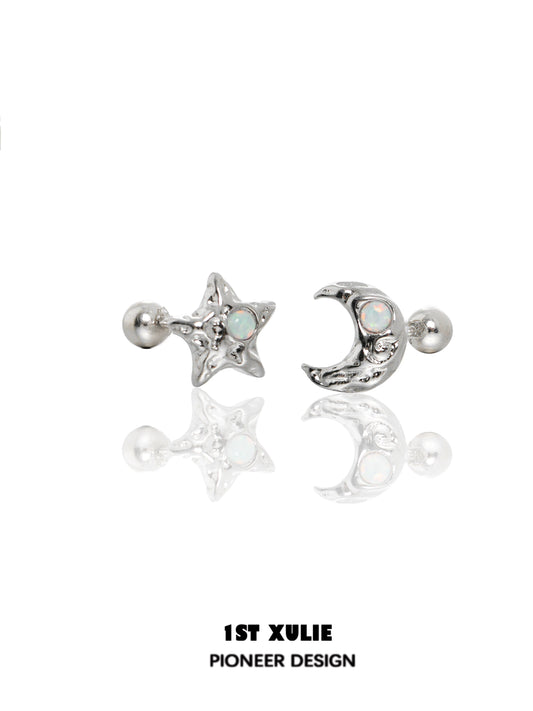 Cosmic Moon & Star Earrings