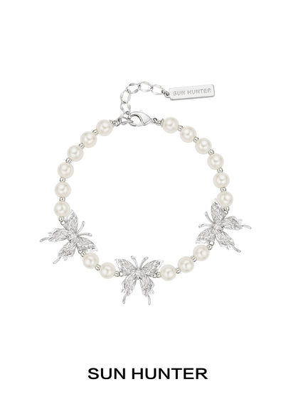 Butterfly Kiss Pearl Bracelet