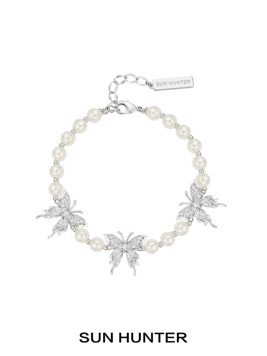 Butterfly Kiss Pearl Bracelet