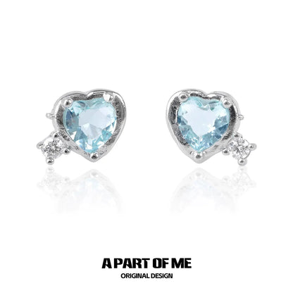 Dopamine Blue Love Earrings
