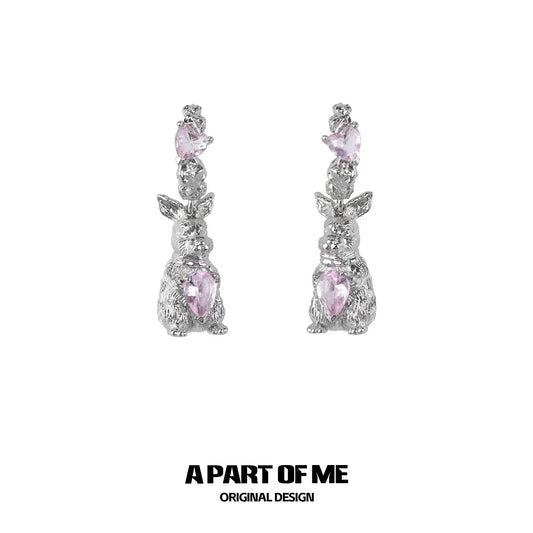 Super Rabbit Pendant Earrings