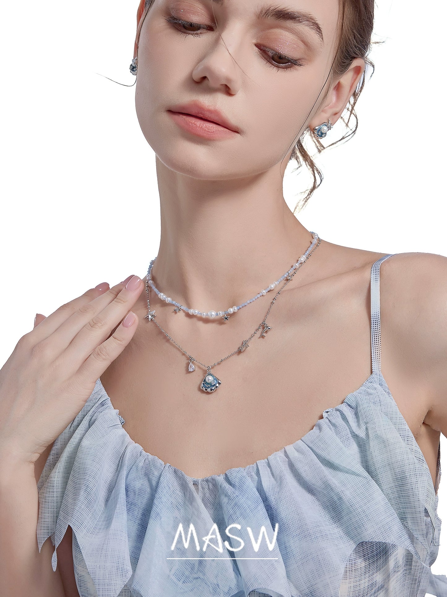 Sea Secret Beaded Necklace