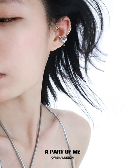 Moon Dream Silver Ear Clip