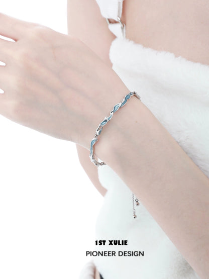 Delicate Ocean Tide Blue Bracelet