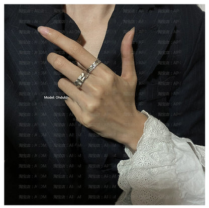 Orchid Texture Punk Ring