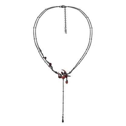 Blood Moon Fringe Choker