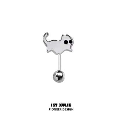 Midnight Devil Kitty Earrings