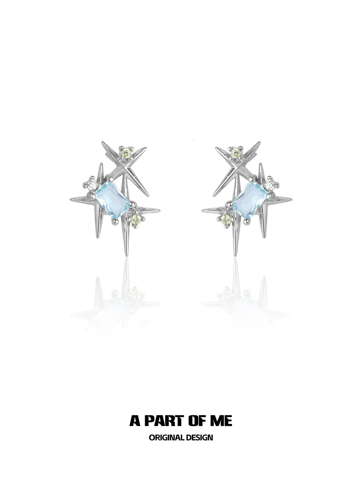 Vibrant Rainbow Star Stud Earrings