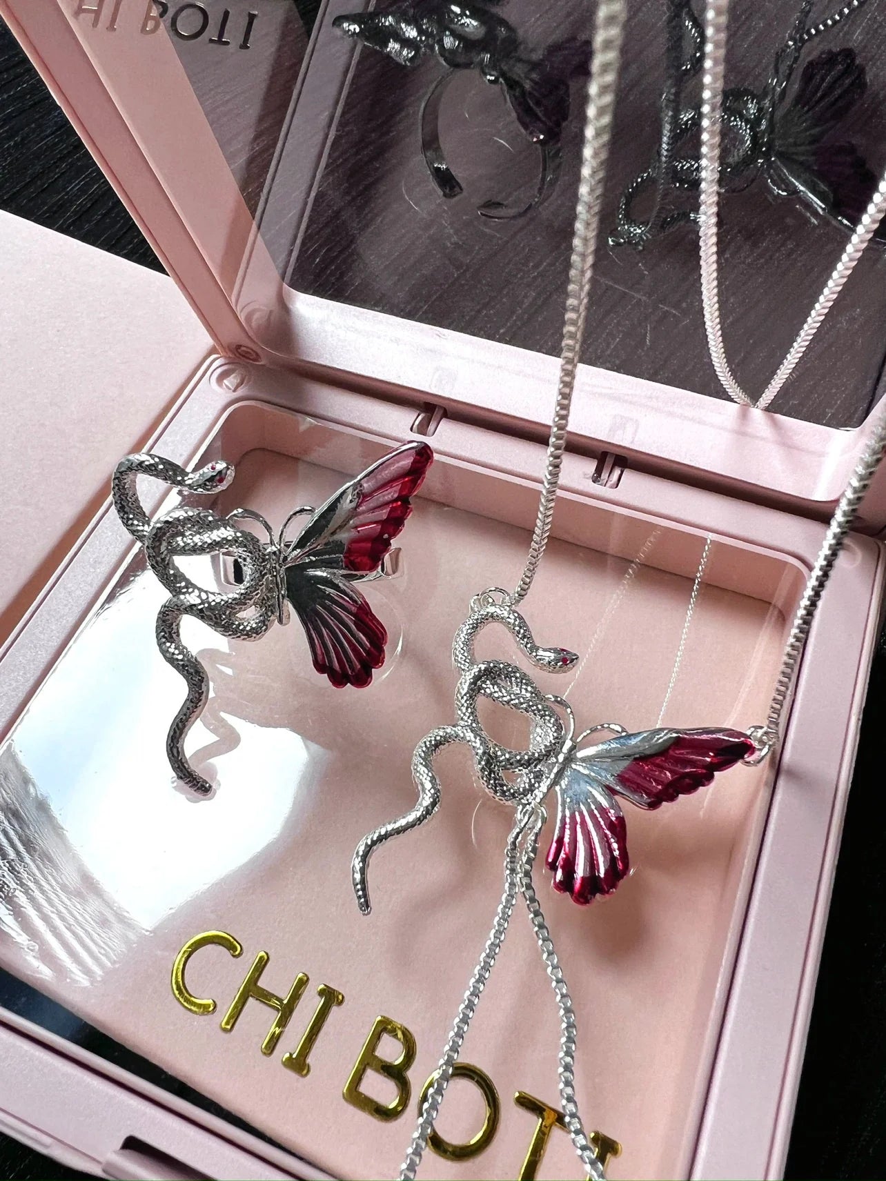 “Snake & Butterfly” Bloody Necklace