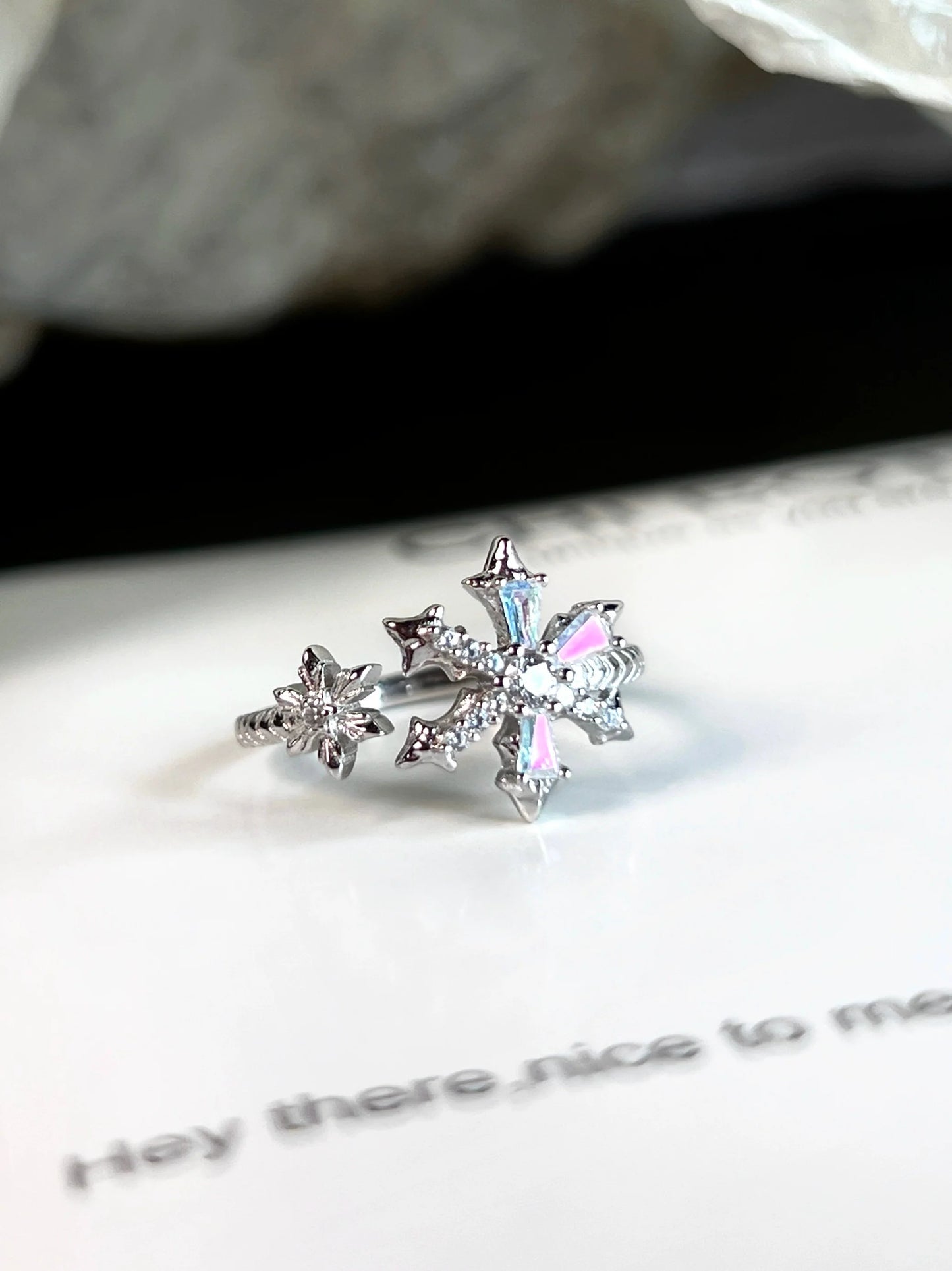 "Poem of Deep Snow" Ring