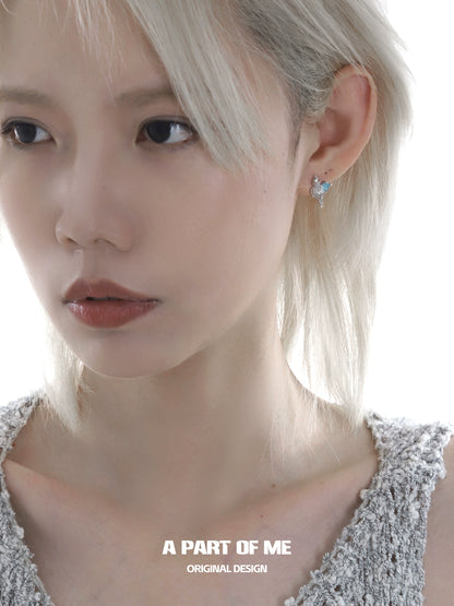 Ocean Whisper Conch Silver Earrings