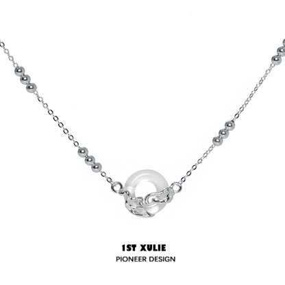 Eternal Rings Sliver Necklace