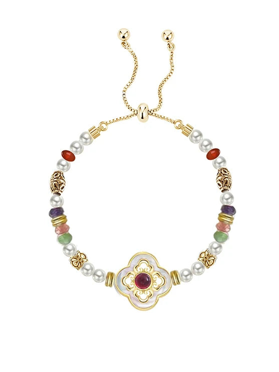 Colorful Clover Vintage Bracelet