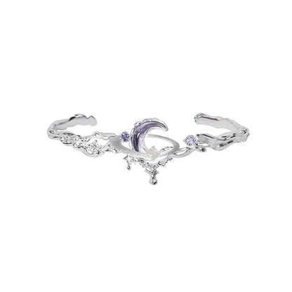 Purple Planet Moon Bracelet