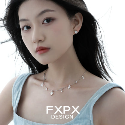 Cosmic Beauty Stars Silver Necklace