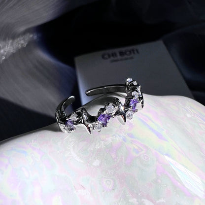 "Fantasy Starry Sky" Purple Ring