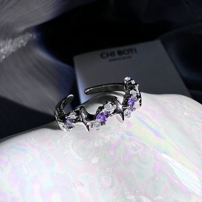 "Fantasy Starry Sky" Purple Ring