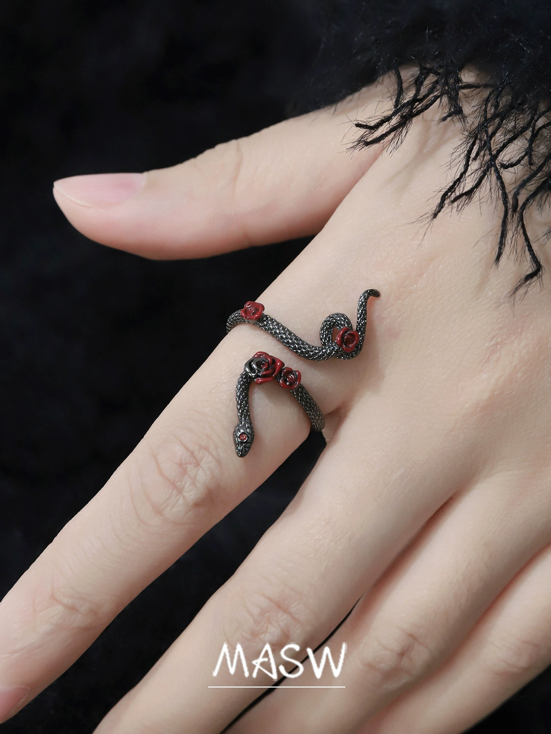 Snake Dance Index Ring