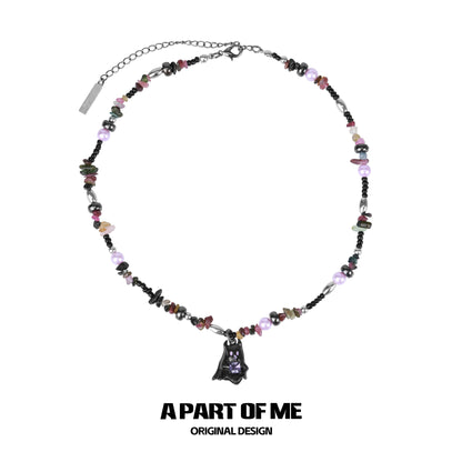 Crystal Ghost Devil Necklace