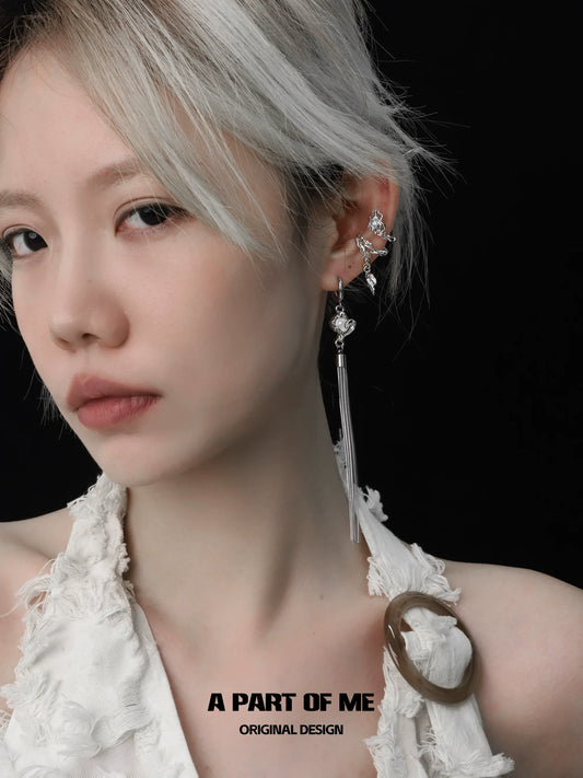 Graceful Dragon Tail Ear Clips