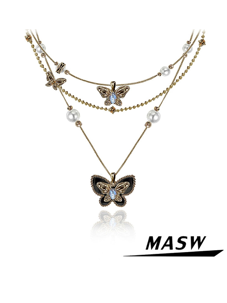 Butterfly Dance Vintage Necklace