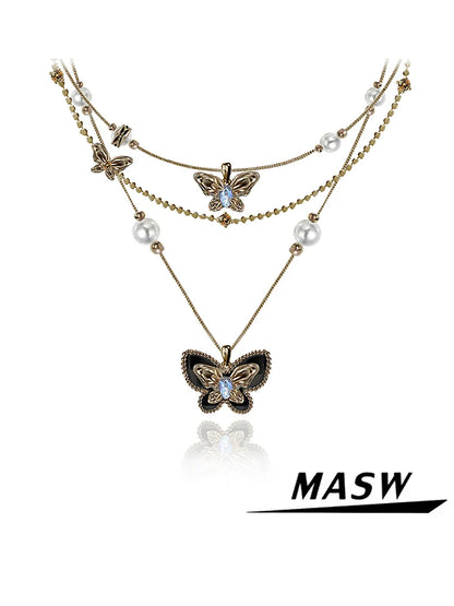 Butterfly Dance Vintage Necklace