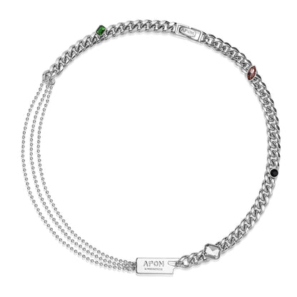 Hip-Hop Gemstone Cuban Chain