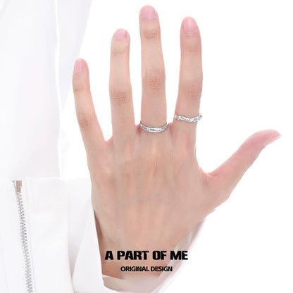 Blue Slim Statement Ring