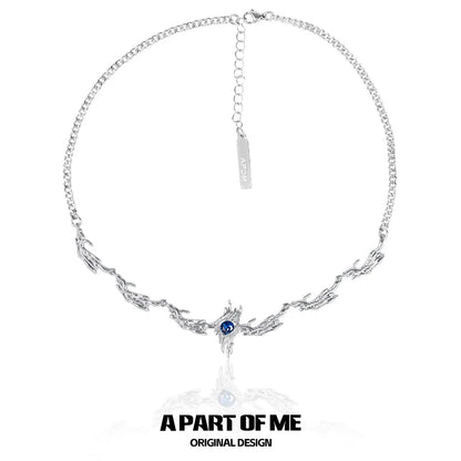 Ravenclaw Wing Diamond Necklace