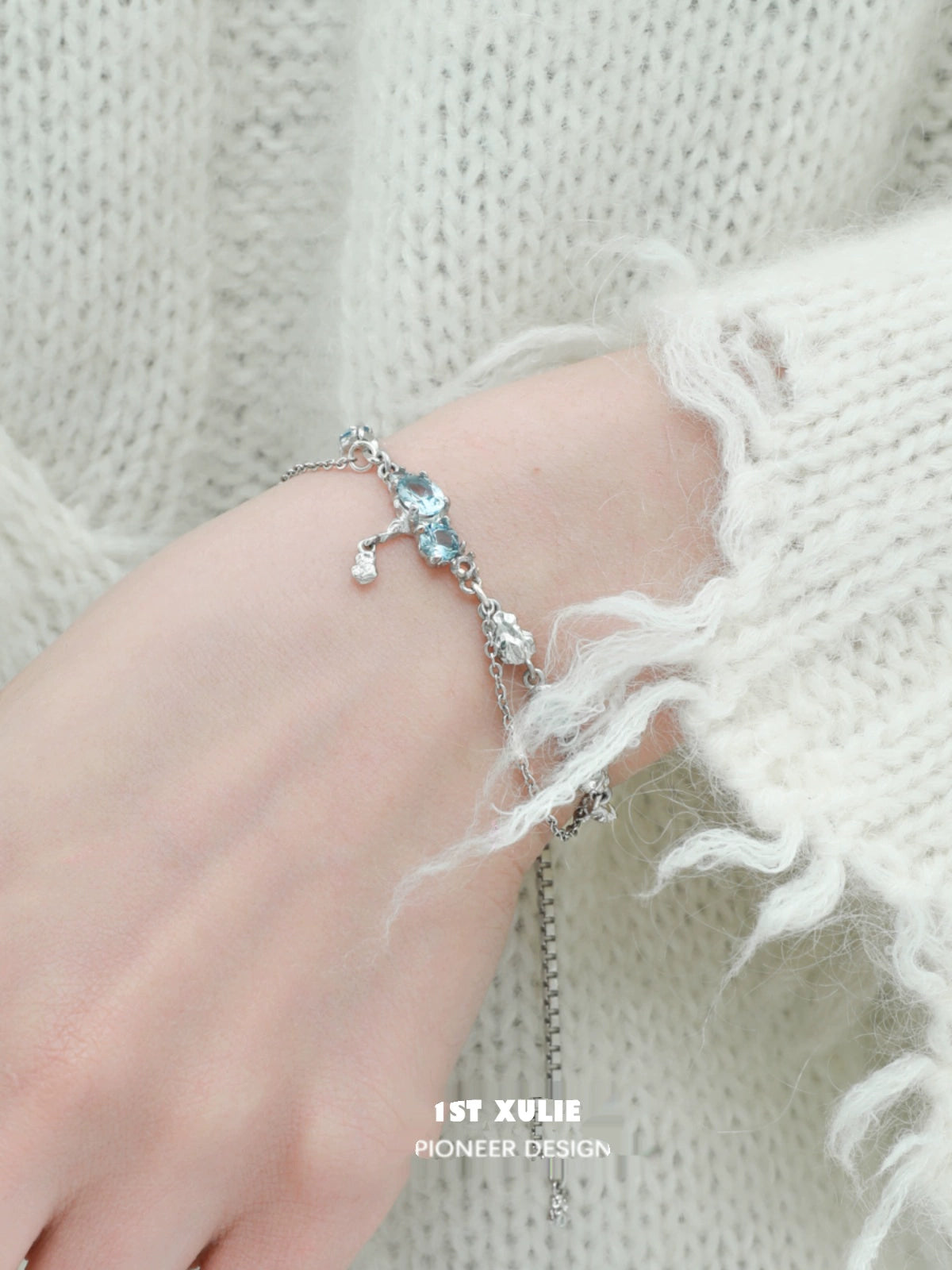 Sea Sprite Blue Moonstone Bracelet