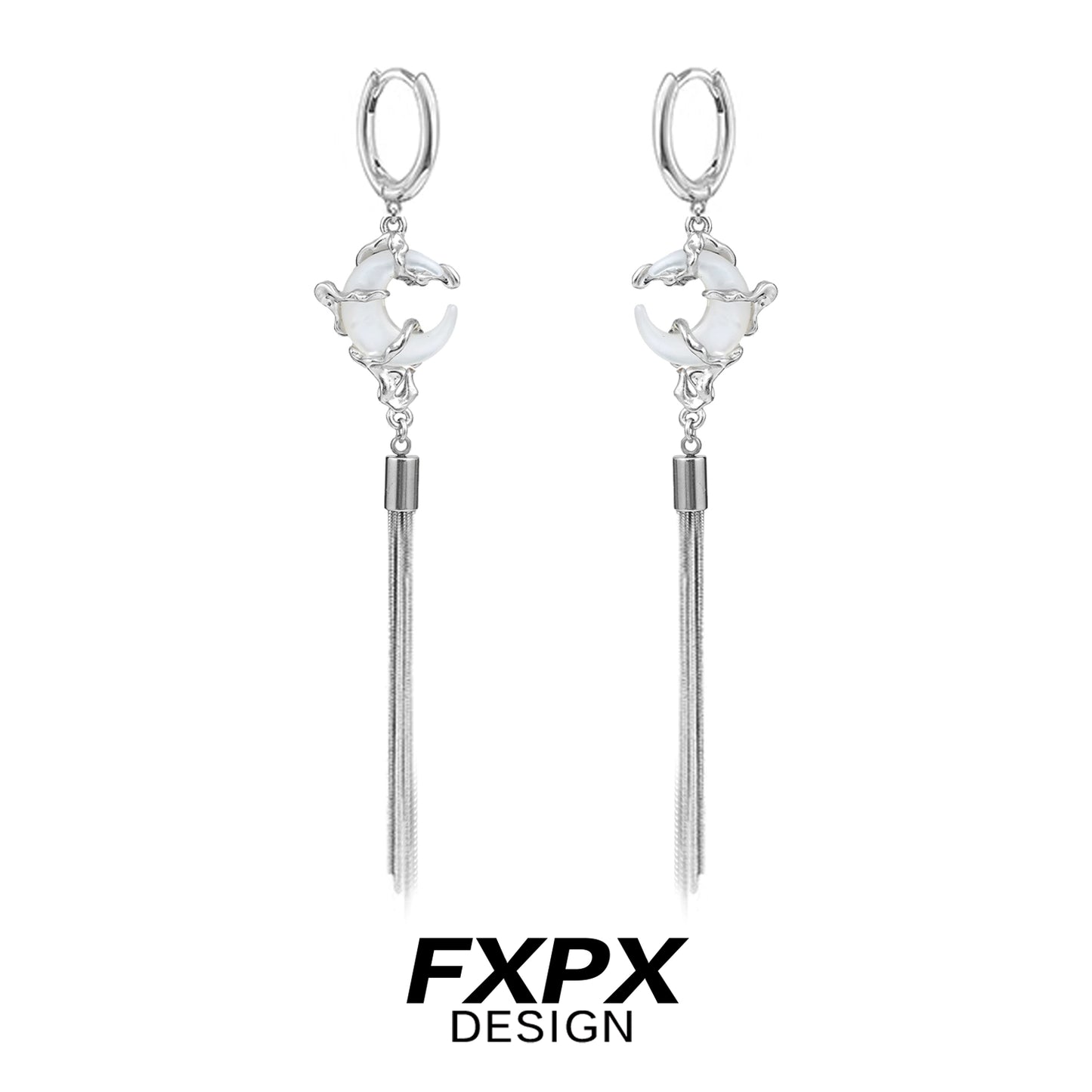 Grace Frosted Tassel Earrings