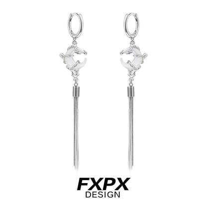 Grace Frosted Tassel Earrings