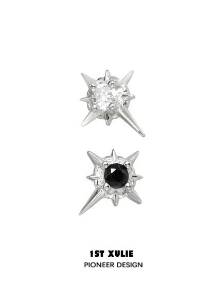 Cosmic Dark Matter Star Earrings