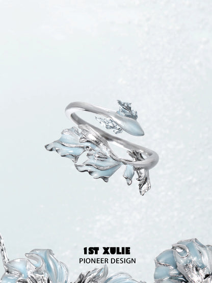 Enchanting Mermaid Tail Silver Ring