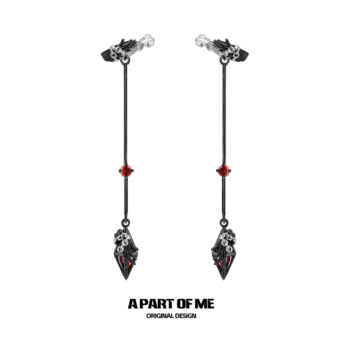 Feather Cage Ear Cuffs