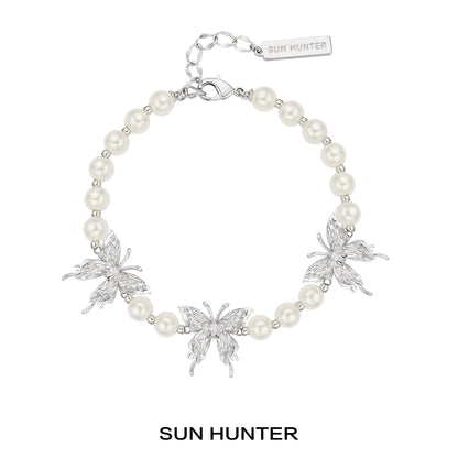 Butterfly Kiss Pearl Bracelet
