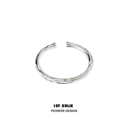 Exquisite Textured Silver Ring