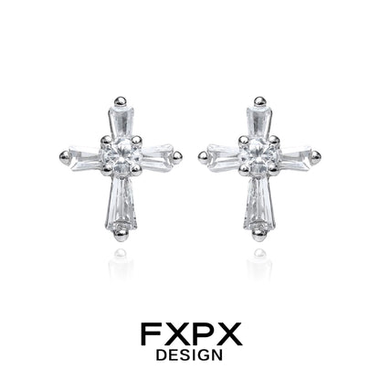 Y2K Cool Ice Cross Earrings