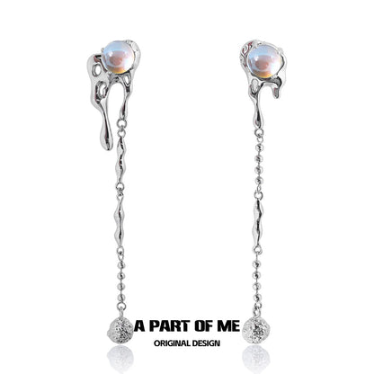Dark Moonstone Rebel Earrings