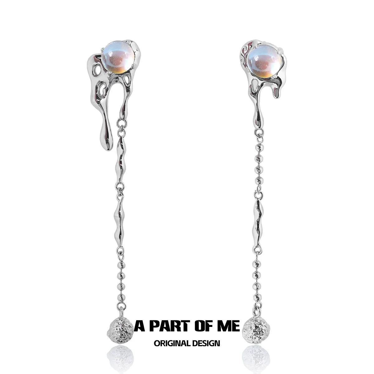Dark Moonstone Rebel Earrings