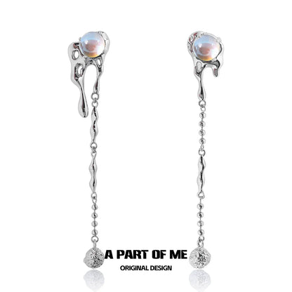 Dark Moonstone Rebel Earrings