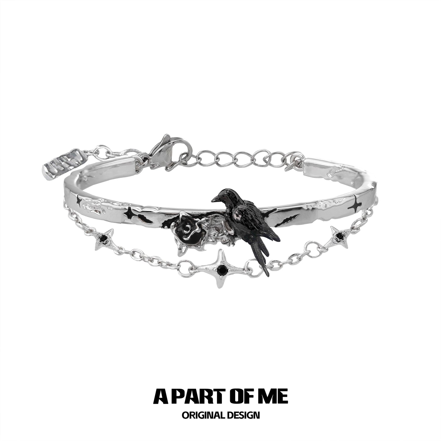 Raven Starlight Double Bracelet