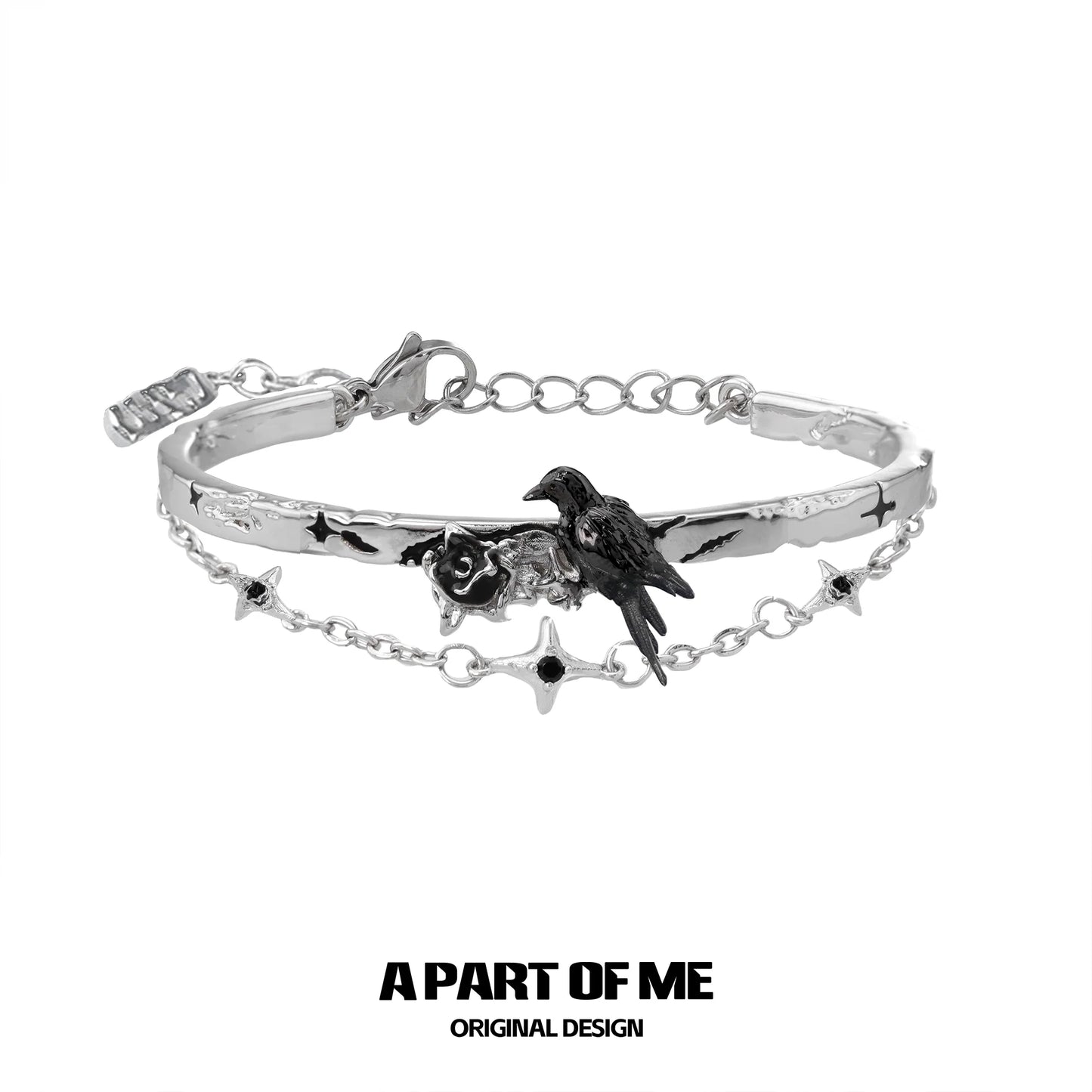Raven Starlight Double Bracelet