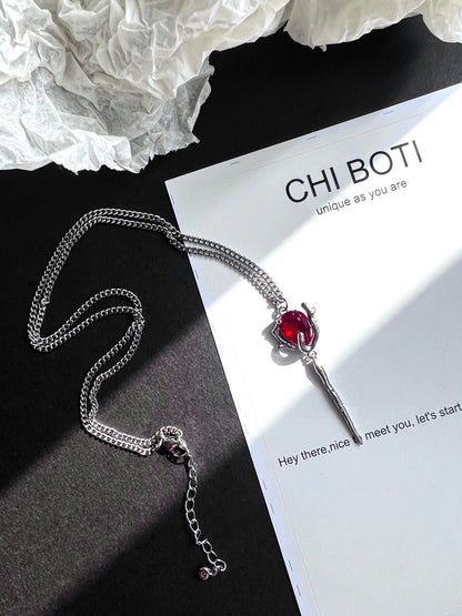 "No Man's Land Rose" Cold Necklace