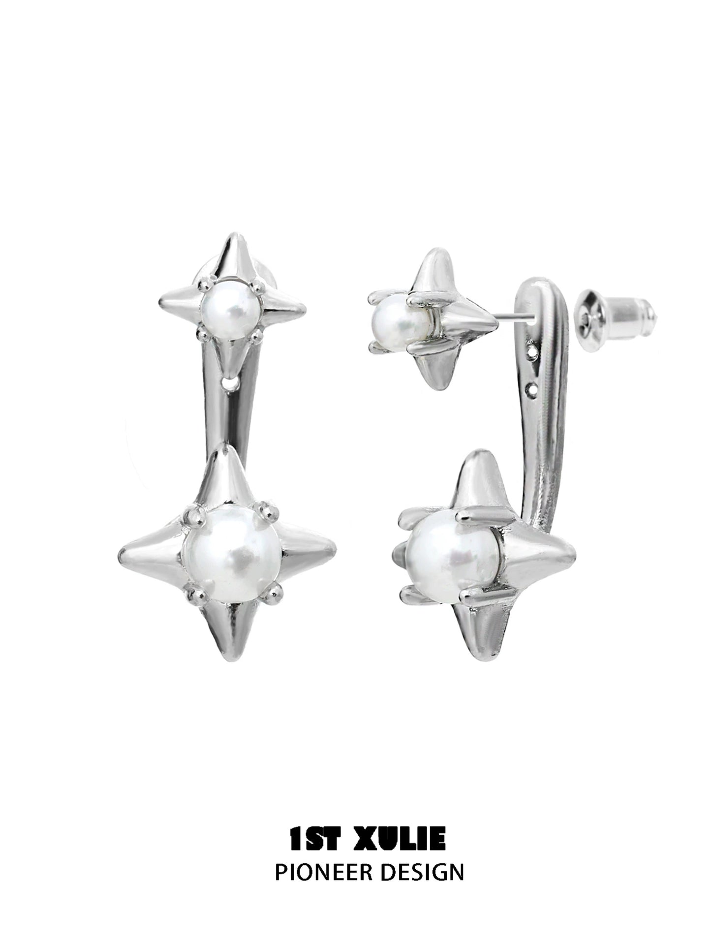 Daytime Galaxy Pearl Stud Earrings