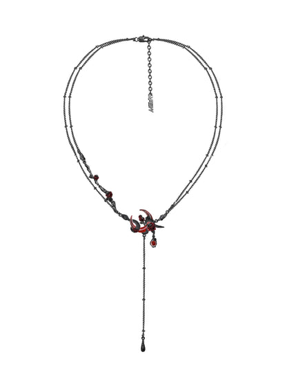 Blood Moon Fringe Choker
