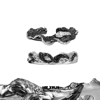 Forbidden Black Snake Couple Rings