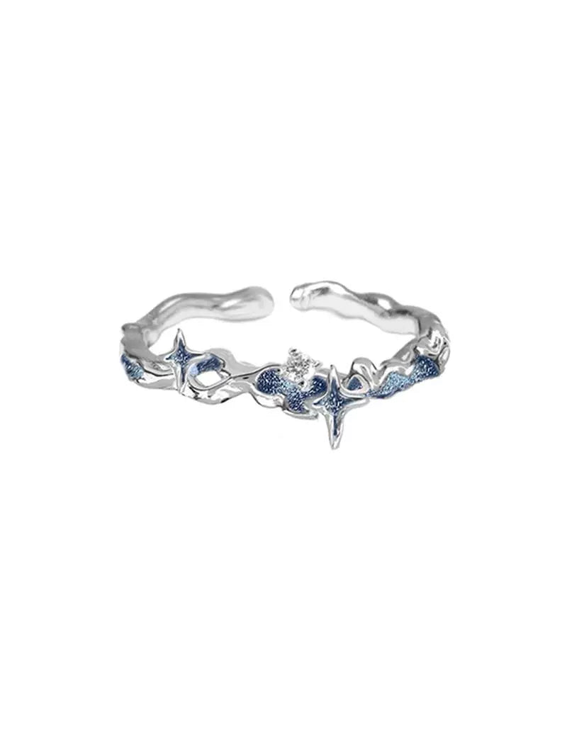 Starry Sky Blue Moon Ring