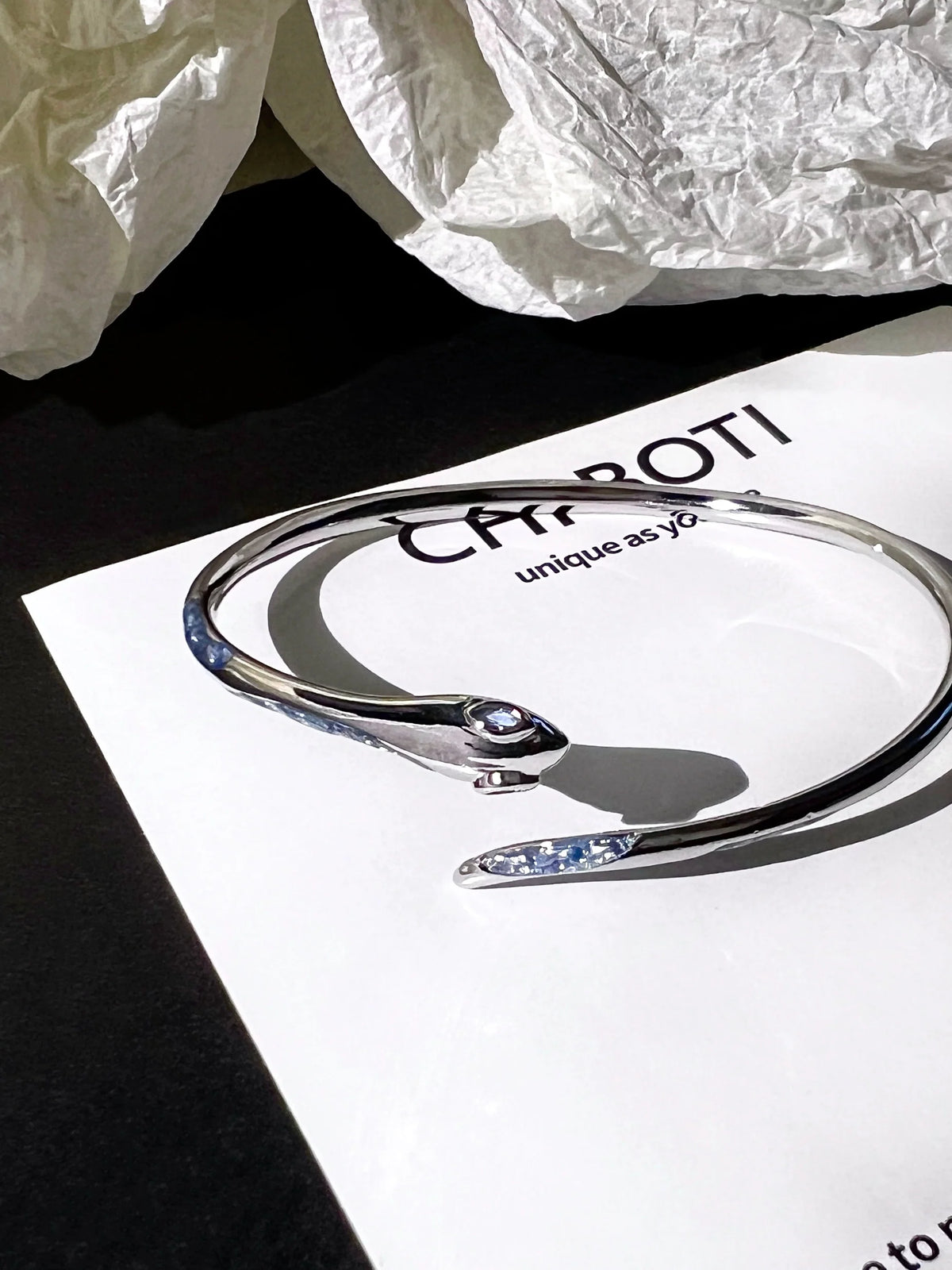 "Blue Snake" Winding Bracelet