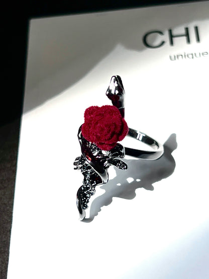 "Rose Snake" Wrap Ring